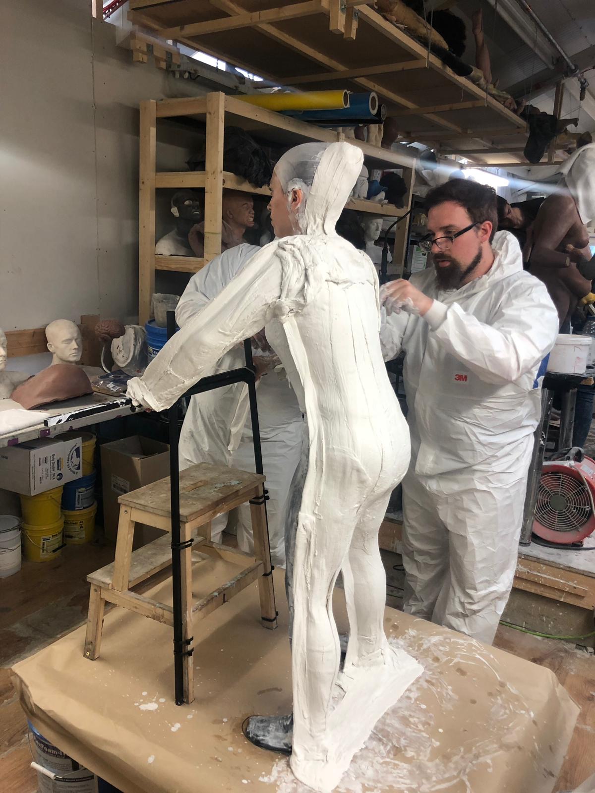 Zoe Midgley full body cast